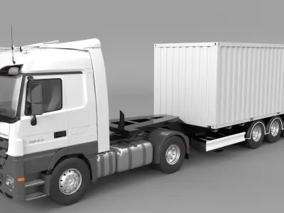 2010-MERCEDES-BENZ-Actros-1844 Add Container 3D model
