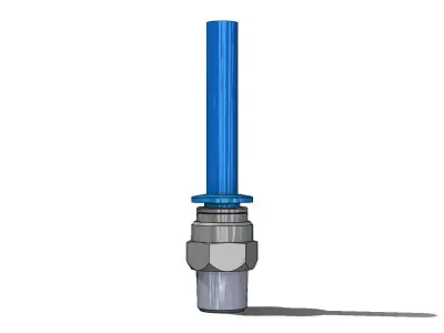 Conexao Rapida Festo QS 1-8 6 Quick Connection 3D model