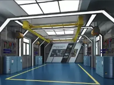 handling room 3D model