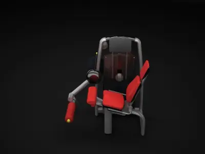 Leg Extension Machine 3D model purchase