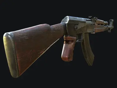 AK-47 ak - rifle Low-poly 3D model buy