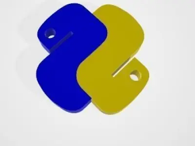 Python symbol Free 3D model