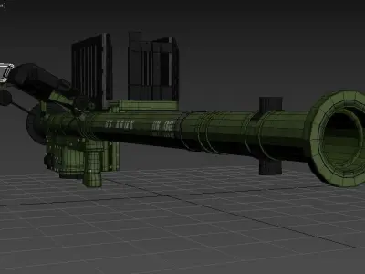 FIM 92 Stinger Missile Launcher 3D model