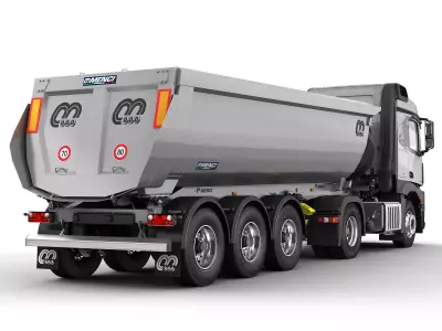 Mercedes Arocs Tipper Trailer 3D model