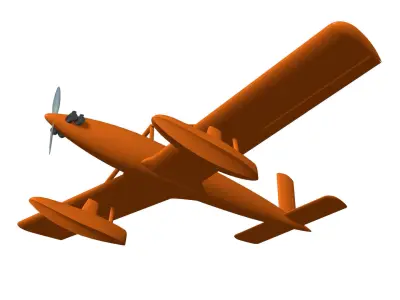 Type1 target plane 3D model