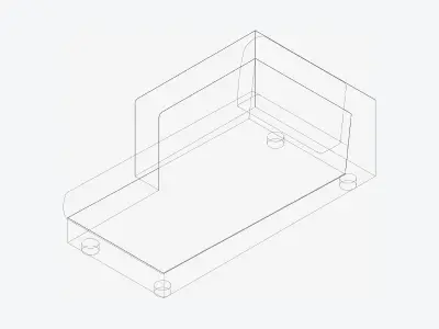 Seat - Sofa - Simplicity - Comfort - Chaise - One Arm Low-poly 3D model