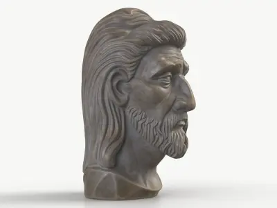 Old Man Bust 1 3D model