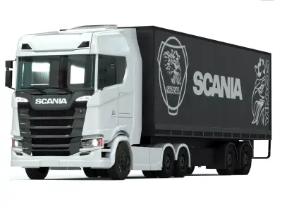 scania 680 s v8 3D model