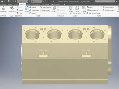 V8 Engine Block  3D model