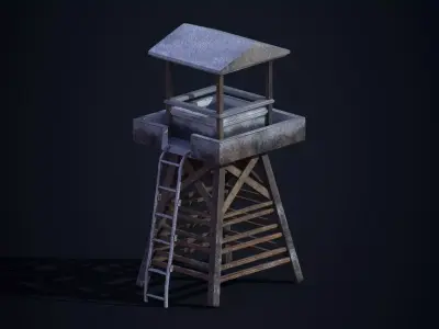 Watch Tower 3D model buy
