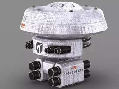Sci Fi Laser Drone 3D model