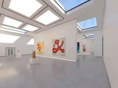 White Gallery 03 3D model