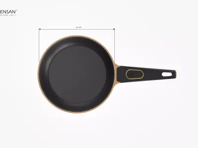 Granite Fry Pan 3D model