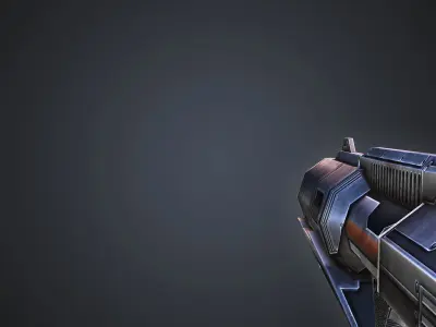 Rocket Launcher Low-poly 3D model buy