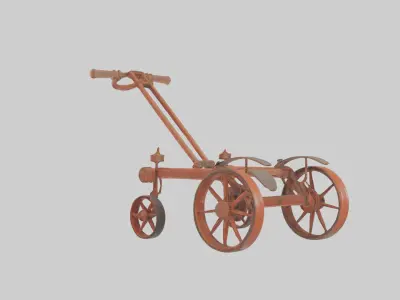 Farmplow Model Low-poly 3D model