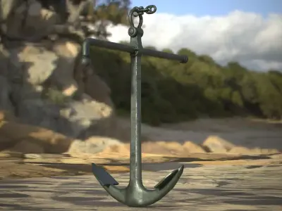 Anchor Low-poly 3D model