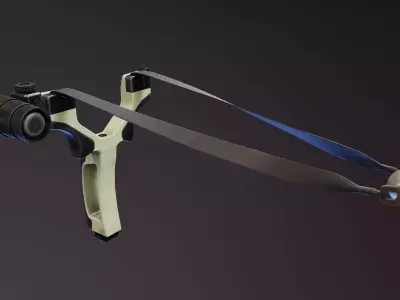 Tactical Slingshot Low-poly 3D model