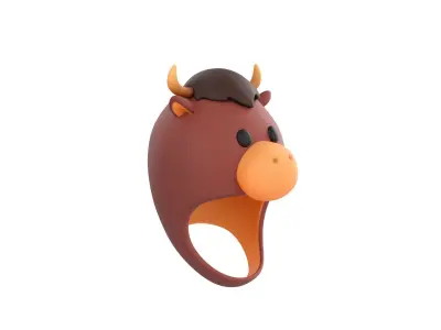 Prop067 Bull Hat 3D model
