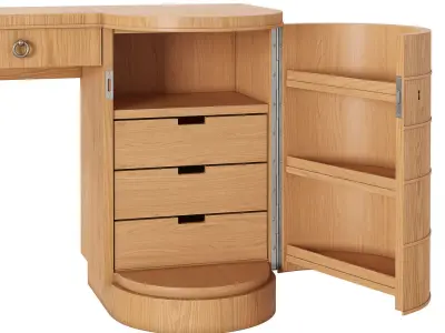 Axel Larsson Dressing Table by Bodafors Low-poly 3D model