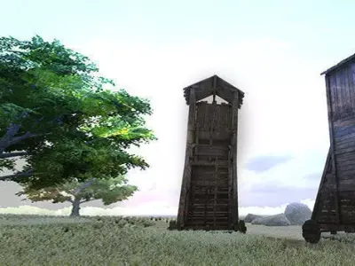 Siege tower Low-poly 3D model purchase