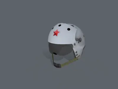 China Air Force Helmet TK-11C Low-poly 3D model