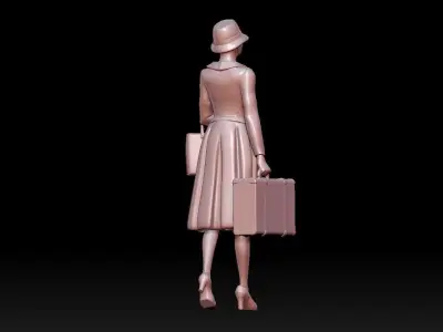 woman 3D print model get
