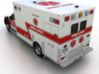 Ford F-450 Super Duty Ambulance 2012 3D model