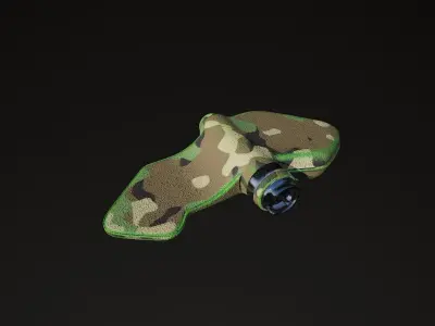 Woodland Petal explosive mine highpoly 3D model