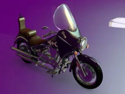 Prince Purple Rain Bike 3D model