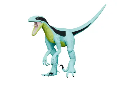 Velociraptor File Folder Free 3D model