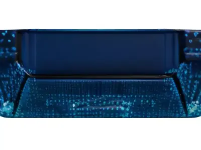 Futuristic Quantum AI Processor Chip 3D model