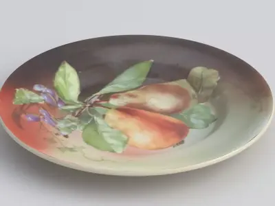 Antique and vintage plate v6 3D model