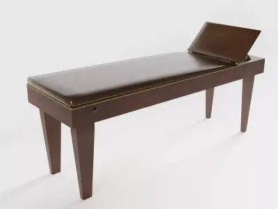Victorian Doctors Examination Couch 3D model