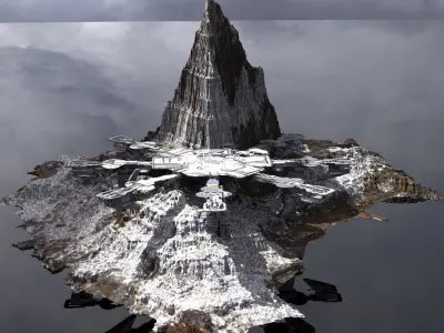 Landing Pad of the Gods 3D model