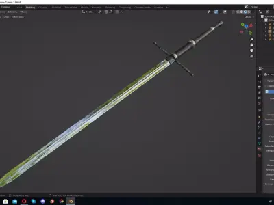 Blender Sword 3D model