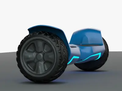 Hoverboard Low-poly 3D model purchase