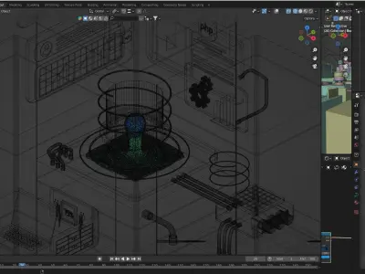 Web Development Modern and Professional Web Design Concept 3D model