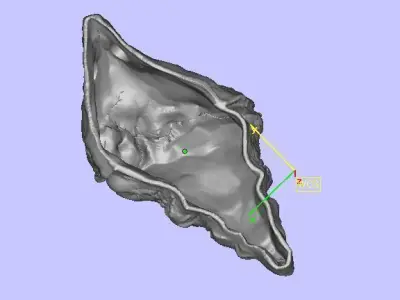 snail gold shell  3D print model