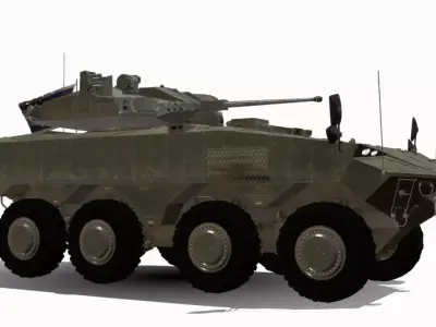 eitan ifv 8x8 Low-poly 3D model