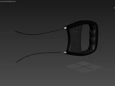 Animated Futuristic Taser Big Stun Gun 3D model