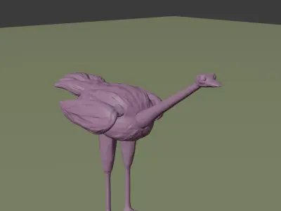 ostrich Free 3D model purchase