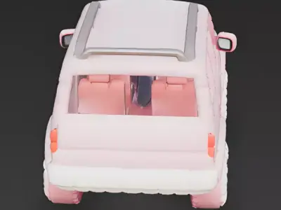 Cuddly Cruiser Plush SUV 3D Model Low-poly 3D model