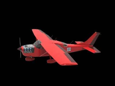 Cessna 206 Free 3D model