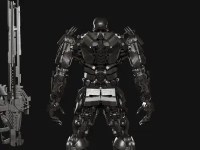 Cinematic Sci-Fi Tranformer - AAA Hard Surface 3D Model 3D model