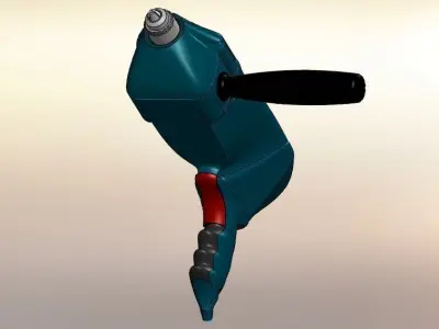 Power Tool Drilling-Hitachi  Free 3D model