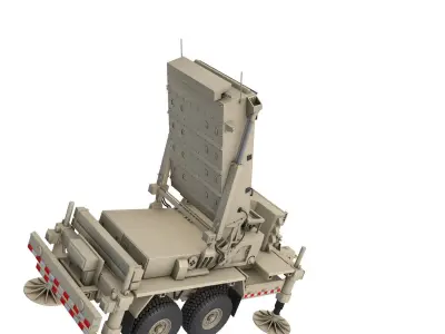 ANTPQ-53 Radar Trailer 3D model