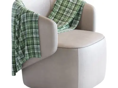 Crescent  Armchair 3D model