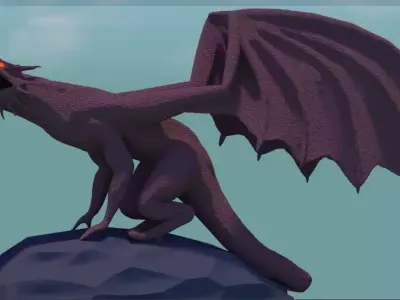 Dragon 3D model 6