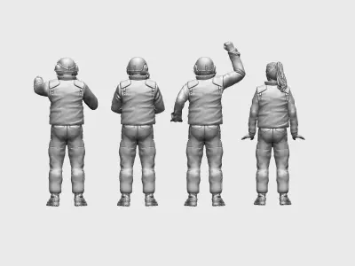 Israel Tank Crew IDF 3D print model