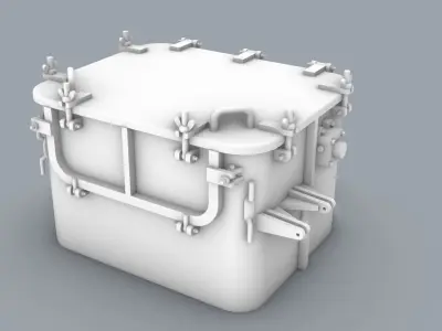 Hatch 2 Low-poly 3D model